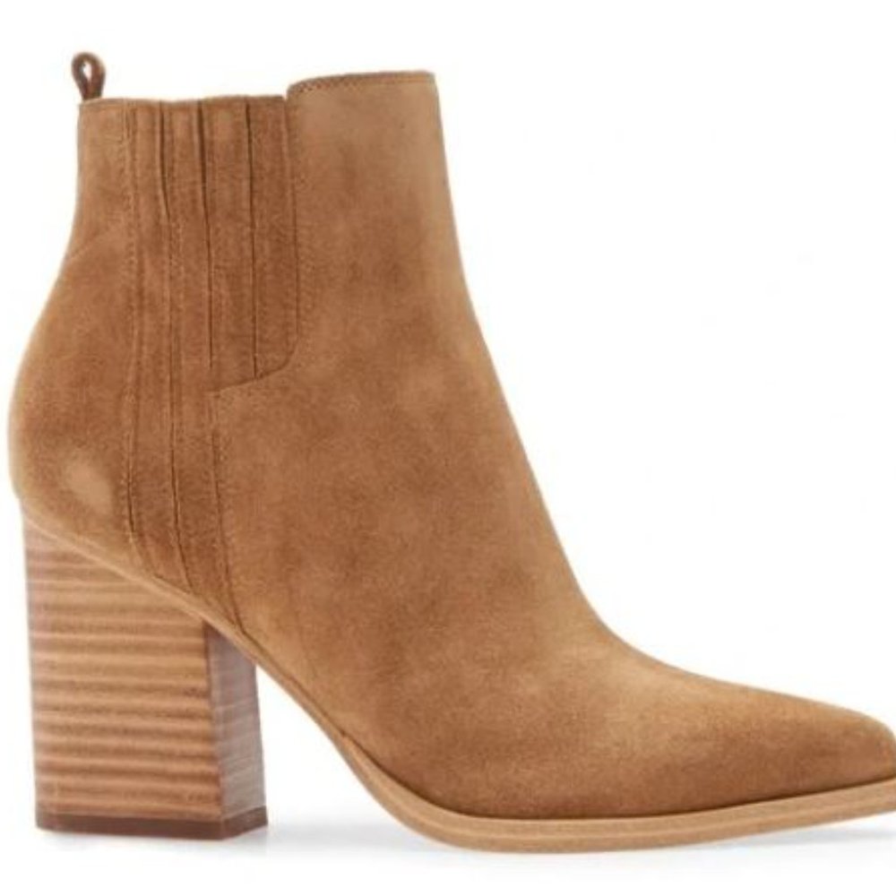 Marc Fisher Tan Ankle Boots